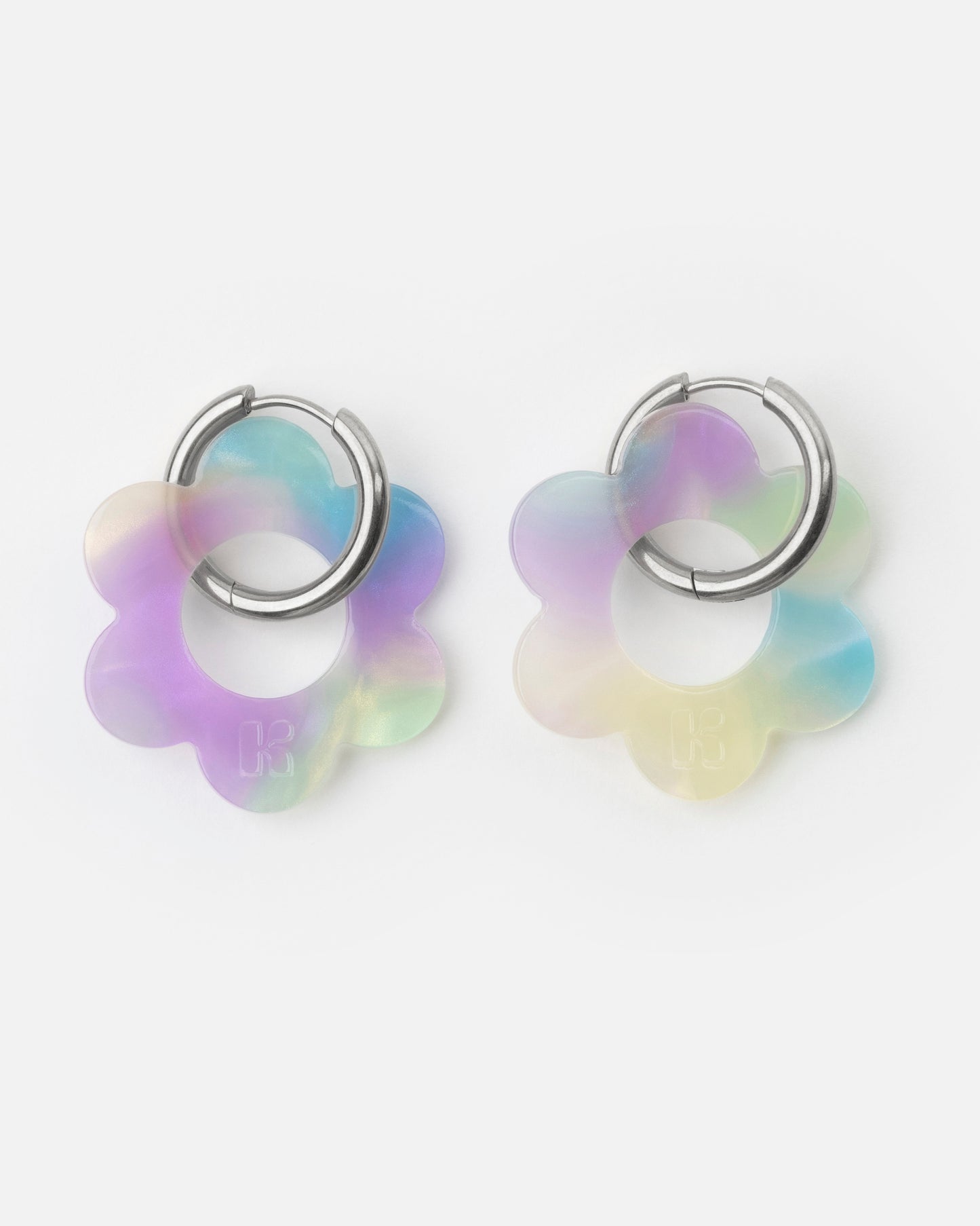 Boucles d'oreilles MAXI FLEURETTE - Sirène -