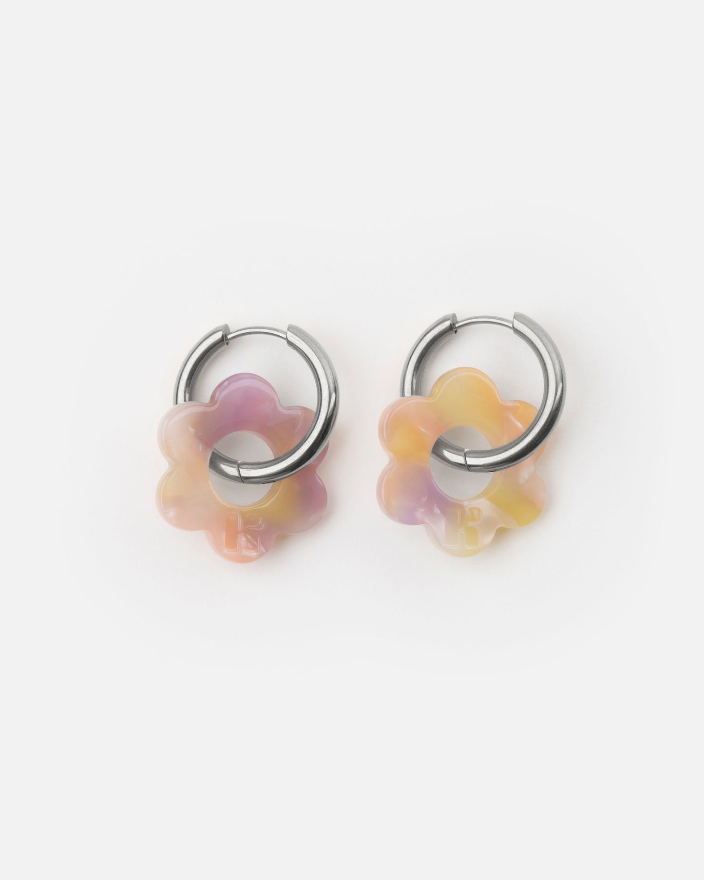 Boucles d'oreilles BABY FLEURETTE - Rose Orangé -