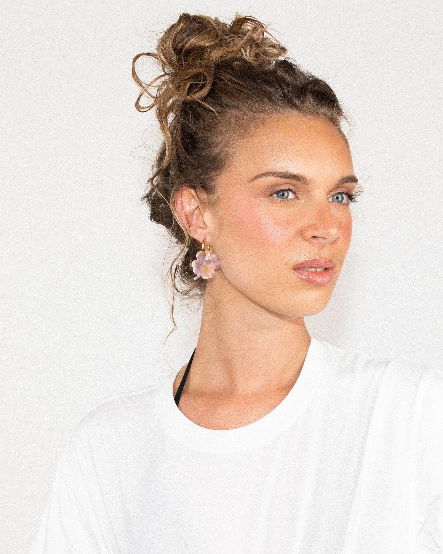 Boucles d'oreilles TRÈFLE - Rose Orangé -