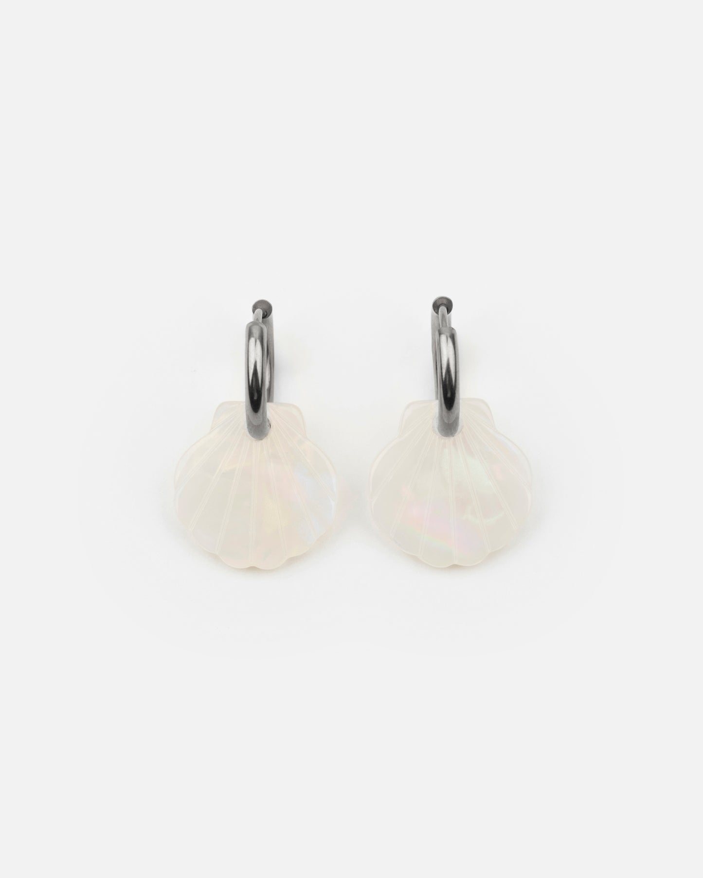 Boucles d'oreilles BABY MERMAID - Irisé Blanc -