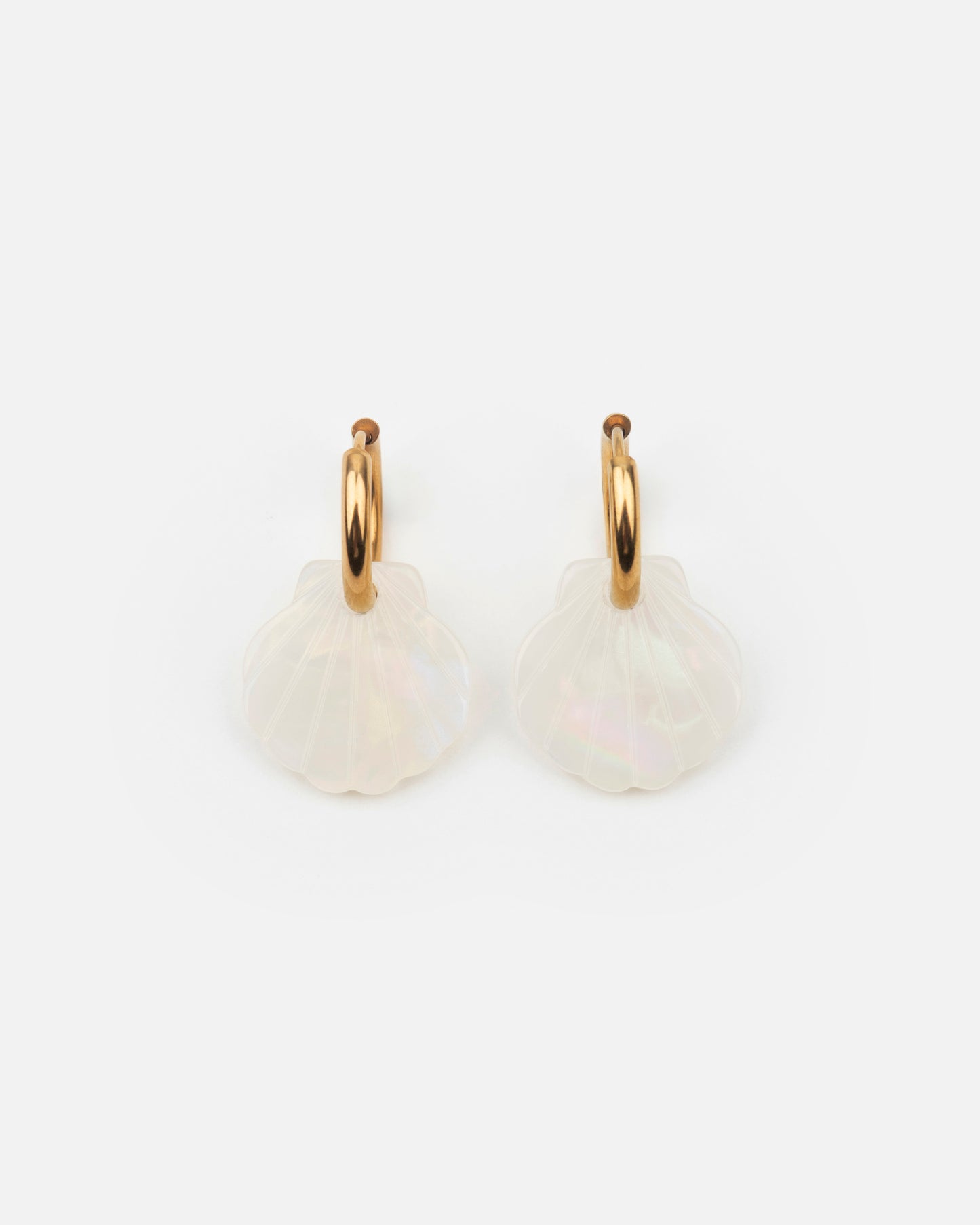 Boucles d'oreilles BABY MERMAID - Irisé Blanc -