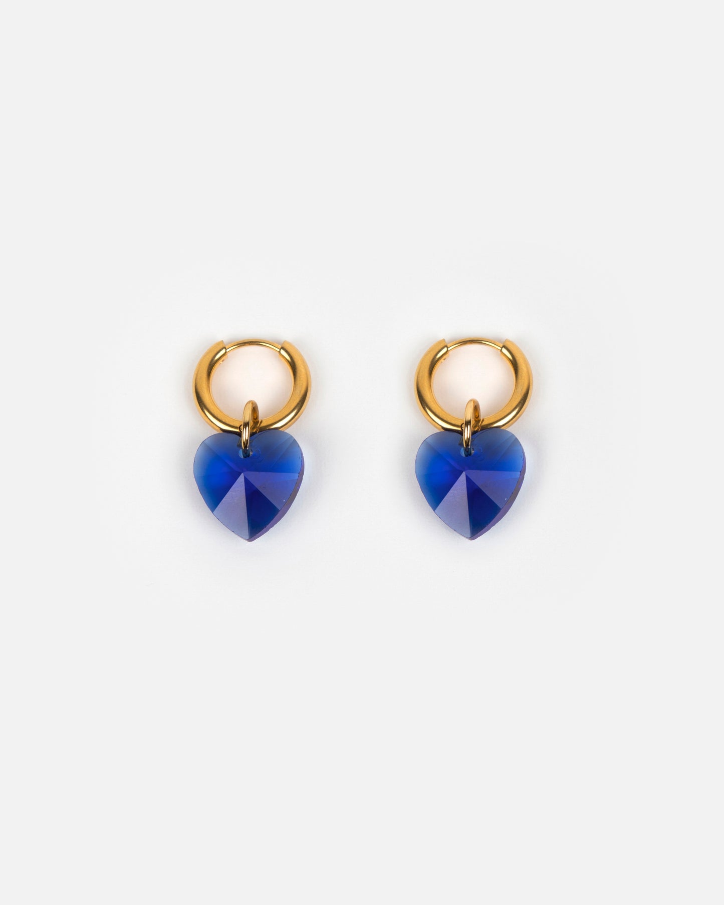Boucles d'oreilles HEART ATTACK - BLEU -