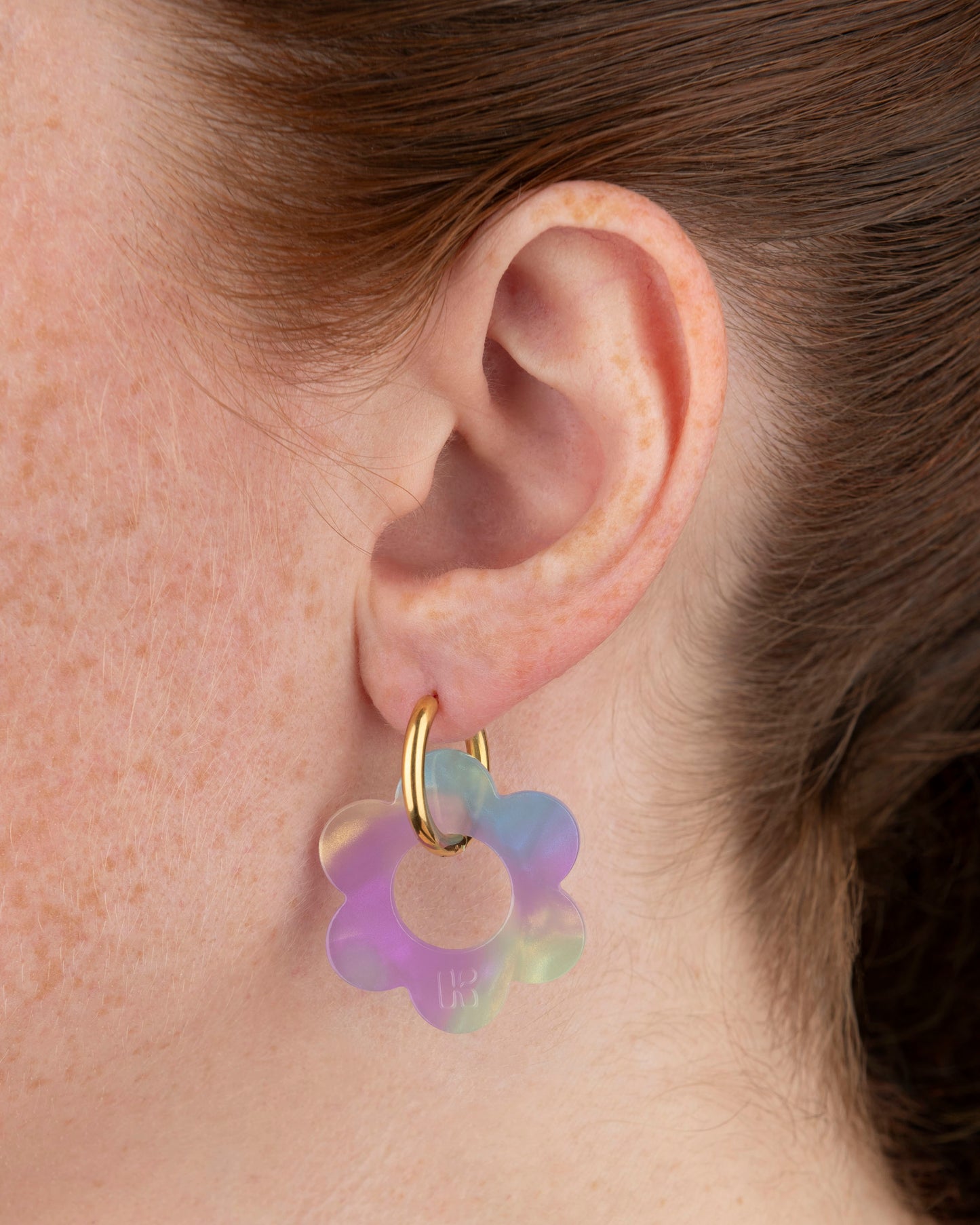 Boucles d'oreilles MAXI FLEURETTE - Sirène -